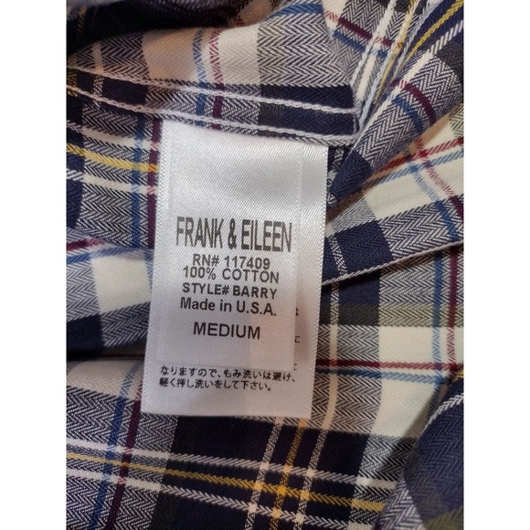 Frank & Eileen Shirt Women's Medium Multicolor Windowpane Grid Barry Button Up - Picture 11 of 12